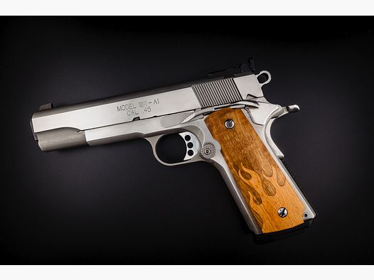 Colt 1911 A1 Griffschalen mit Flammen Inlay 