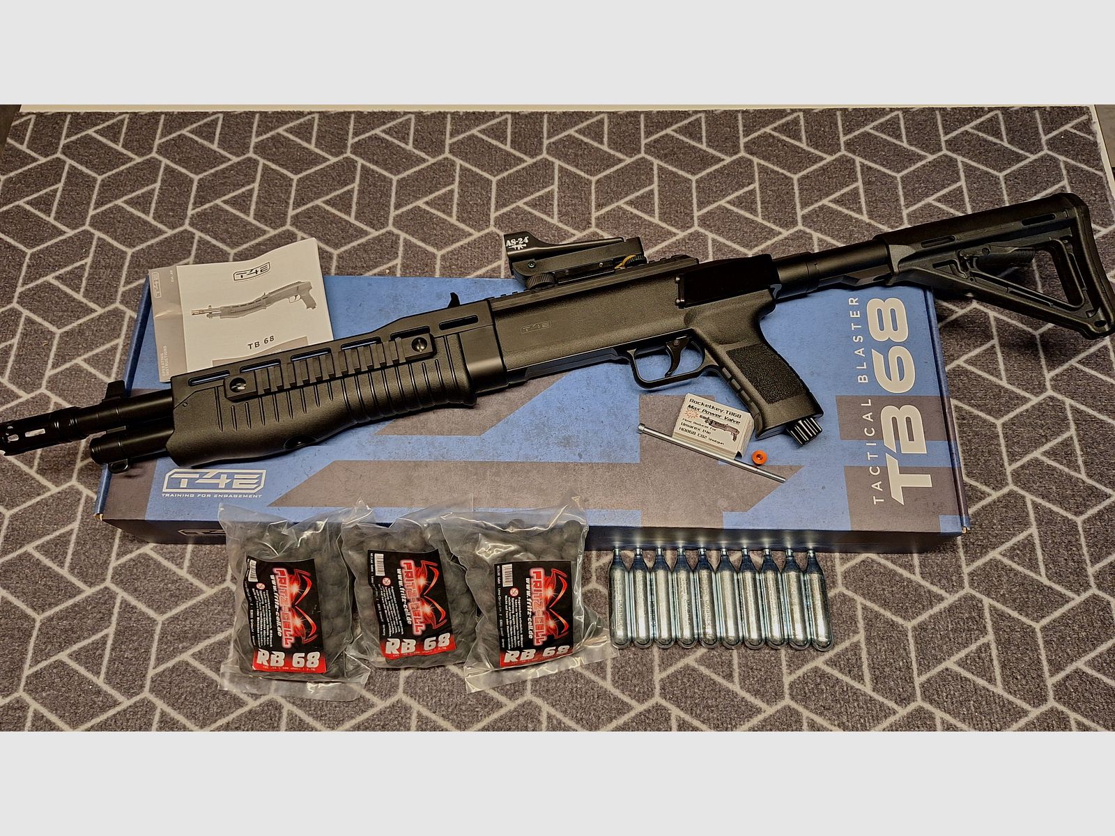 T4E TB68/HDB68 AR style/AR stock! RedDot NEW!