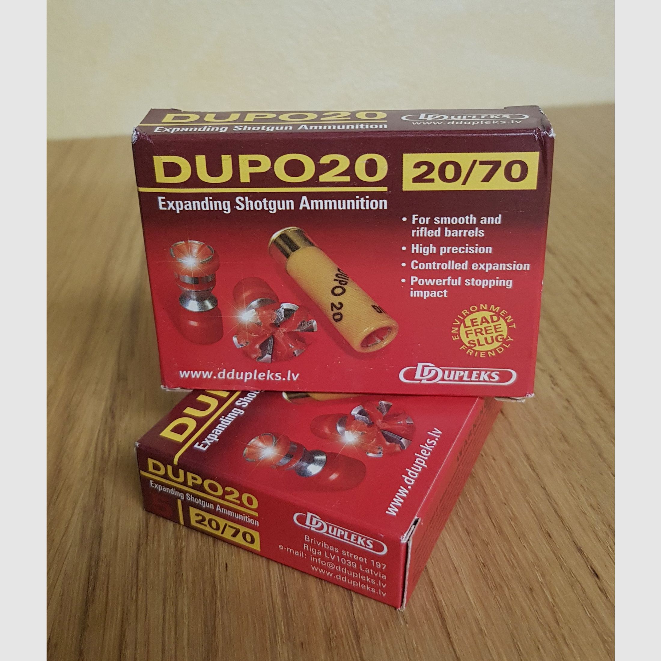 DUPLEX MUNITIONEN A PALLA DUPO20 KAL 20/70