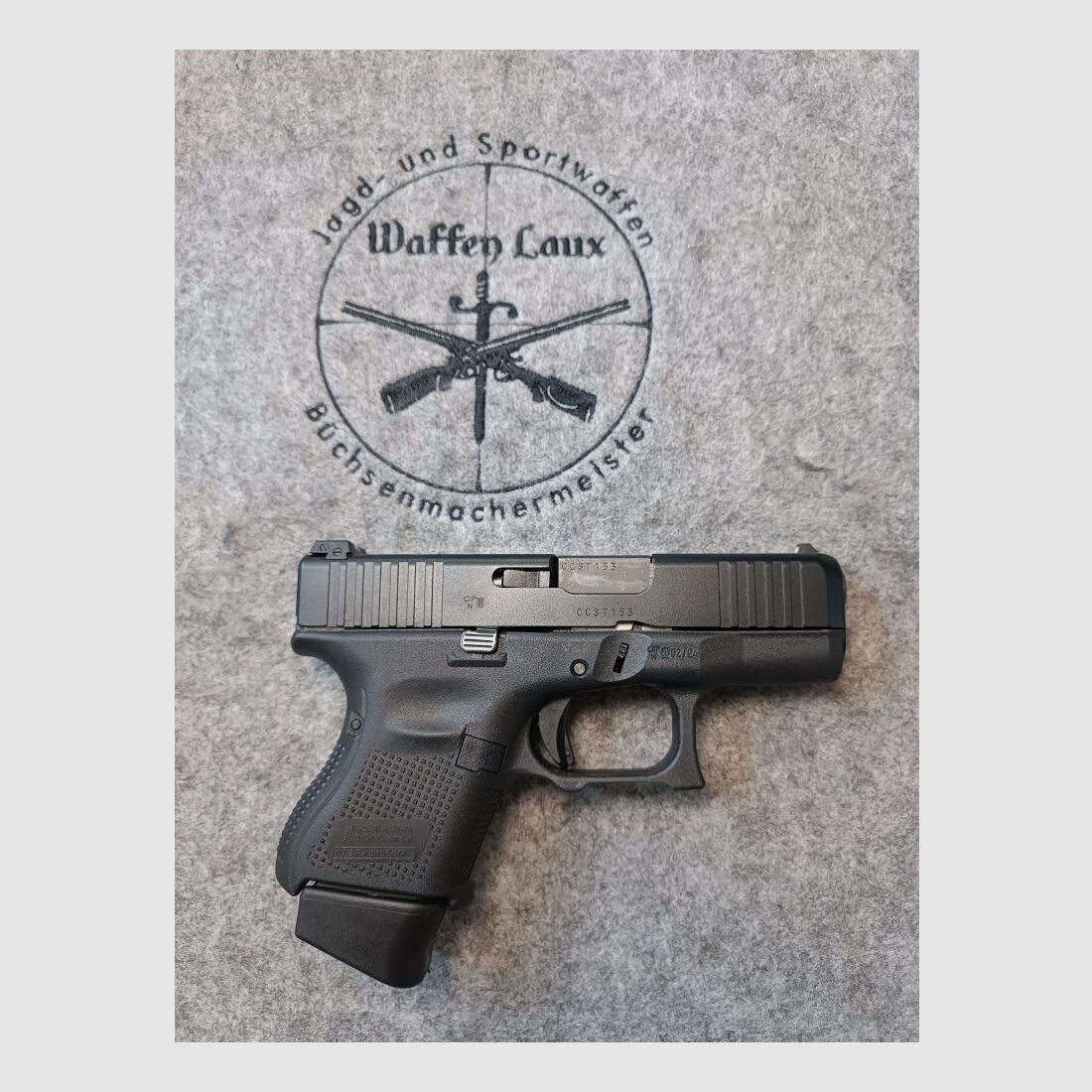 Glock Mod. 26 Gen.5 mit Custom Griffstück neuwertig!