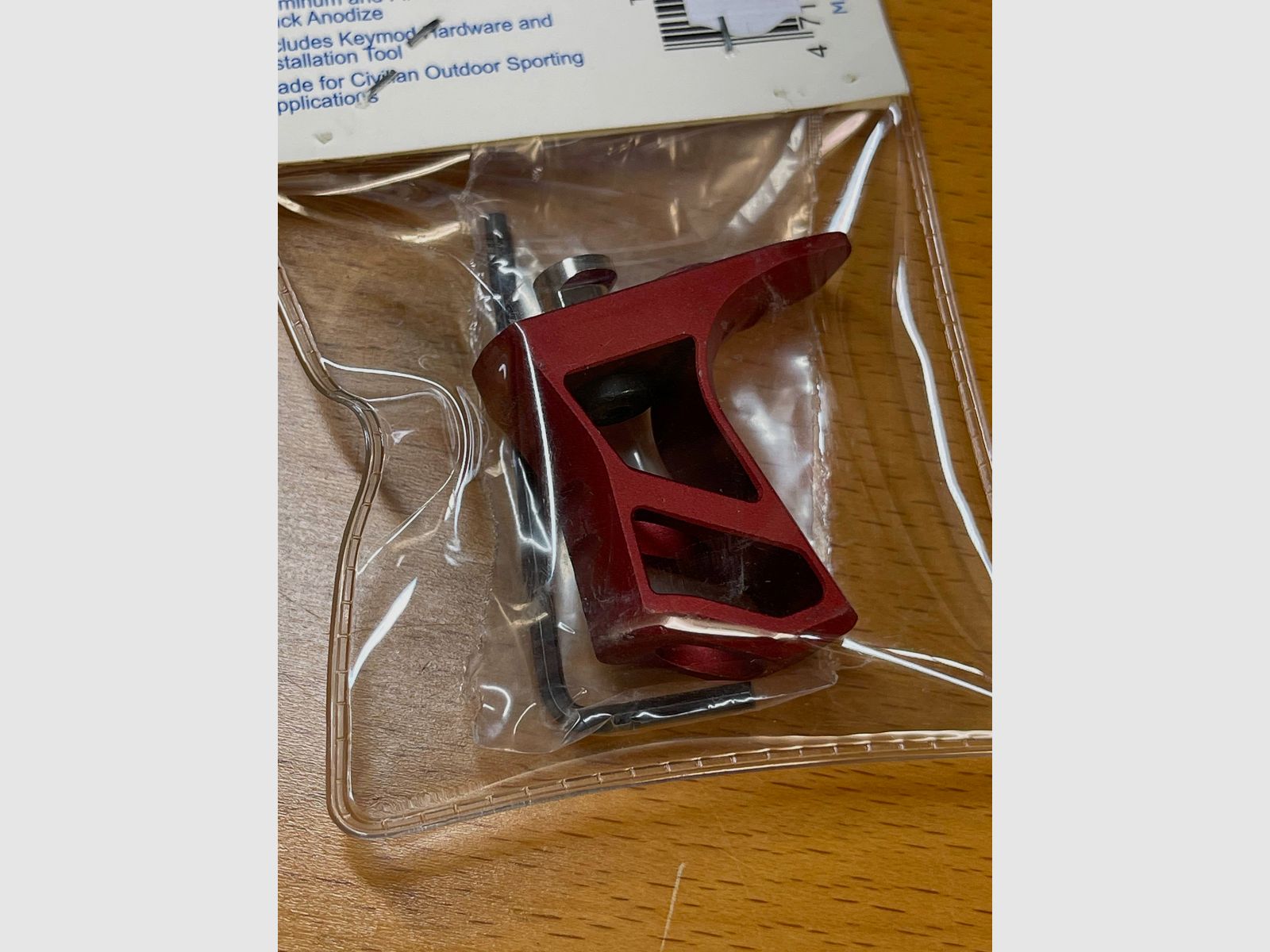 UTG Handstop Ultra Slimline Key Mod Red