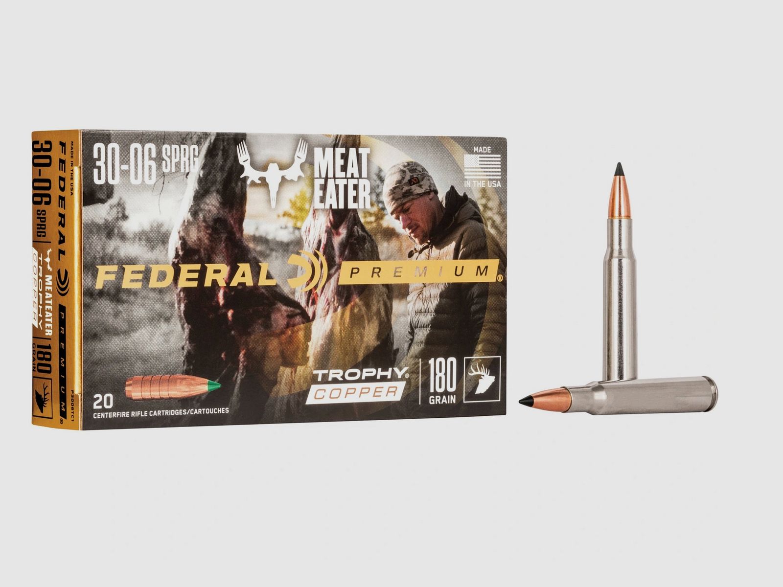 Federal Ammunition P3006TC1 .30-06 Spr. Trophy Copper bleifrei 11,7g 180grs.