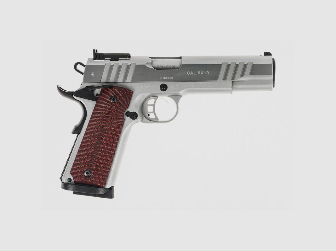 PISTOLE – TANFOGLIO MOD. FT 1911 CUSTOM VERCHROMT KAL. 9×19, Bild 2 von 4