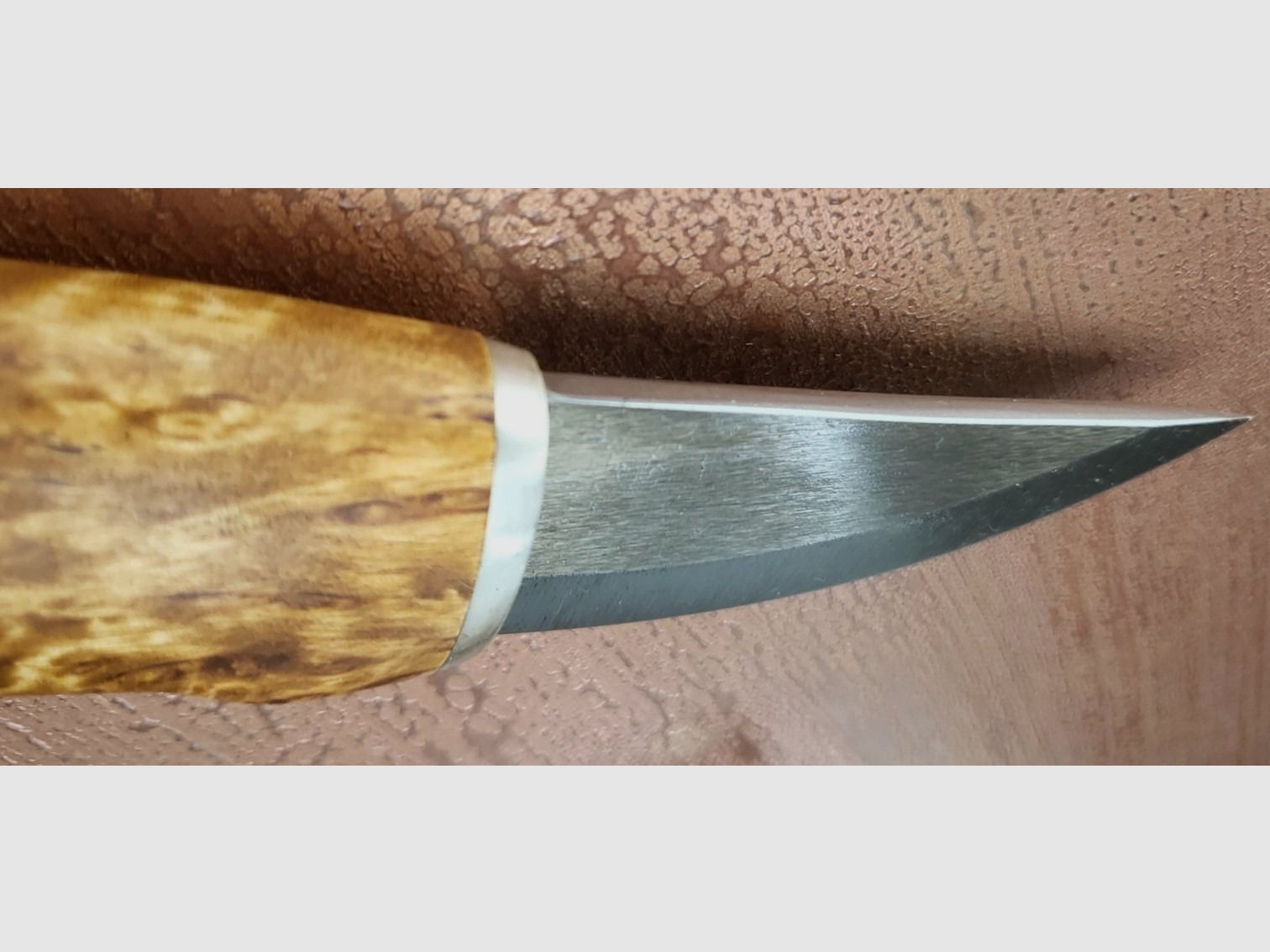 Roselli Grandfather Knife, Wootz Klinge, Silber Ferullen