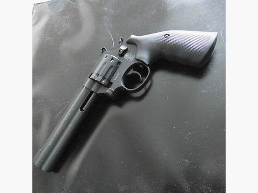 Co2 Revolver Wesson Smith 6 Zoll brüniert 4,5 mm Diabolo