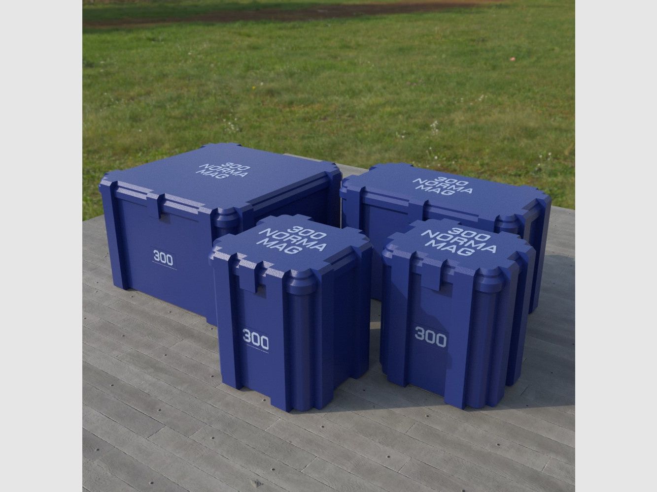 Filamelt Munitionsbox / Ammo Box .300 Norma Magnum – Patronenbox ‘Klappdeckel’ – 20 / 25 / 50 / 100 Runden