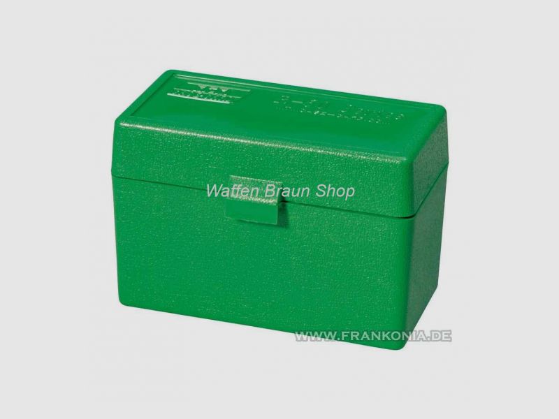 MTM Patronenbox, RM-50 stabiler Kunststoffbehälter für Patronen. Für Kaliber .243 Win., .