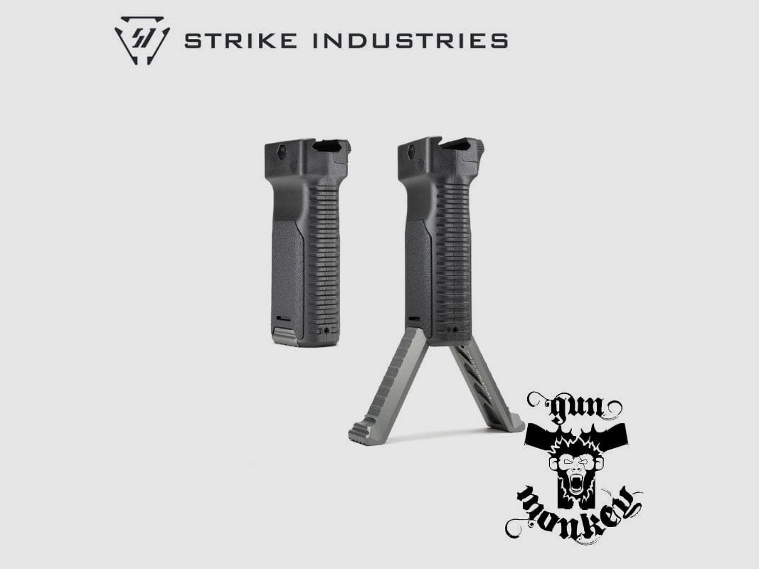 Voorgrip met tweepoot Strike Industries kleur zwart (SI-AR-AL-BIPOD-GY), afbeelding 2 van 2