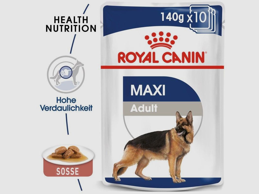 ROYAL CANIN Große Hunde Nassfutter Maxi Adult 10x140 g