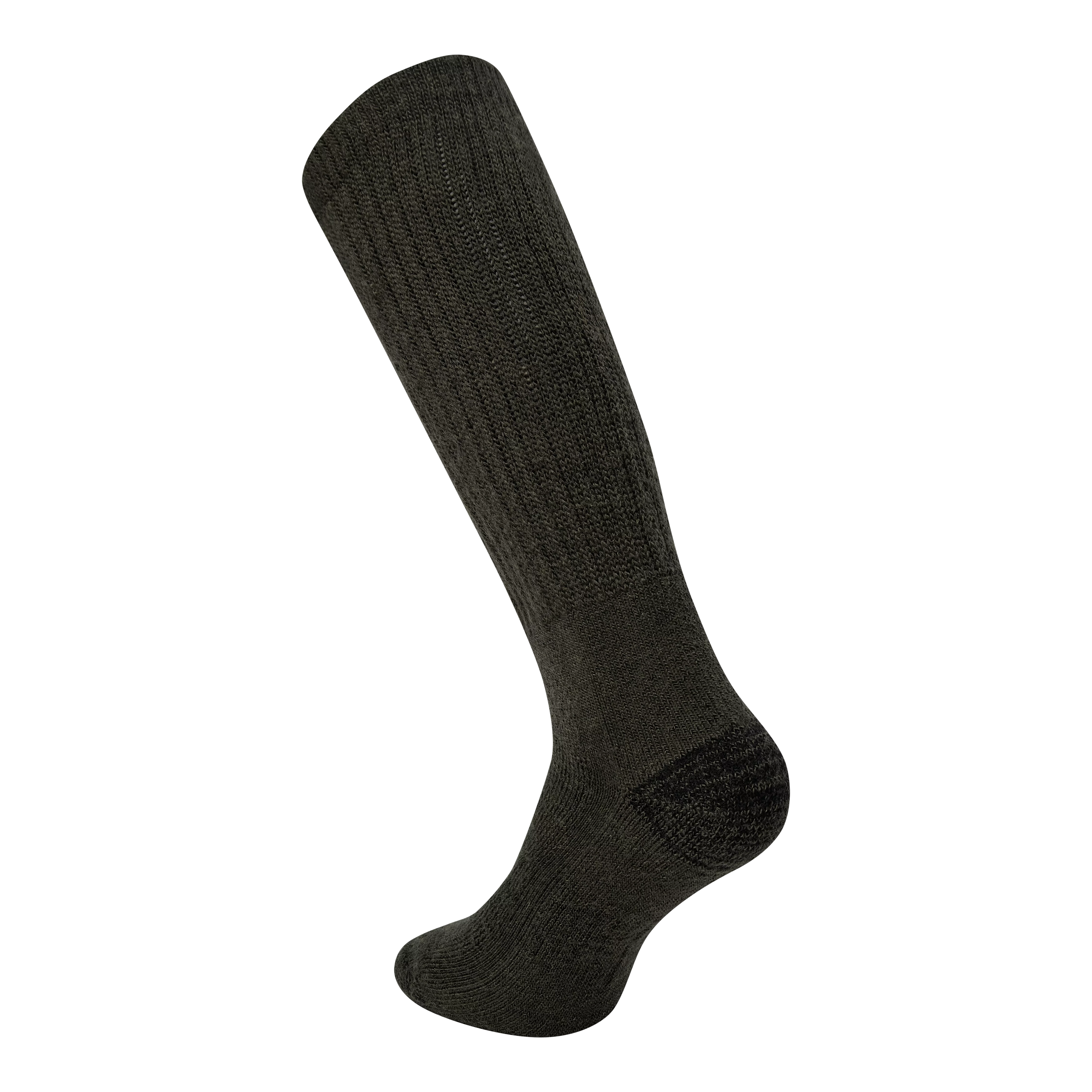 Chaussettes en laine et soie - Forest Green, image 2 sur 2