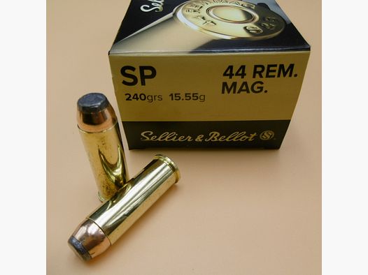 Sellier Bellot Munitions 44 Rem Mag Soft Point 240 grs pro 50