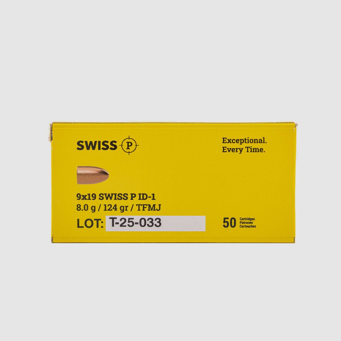 Swiss P ID-1 TFMJ 124grs 50St 9mmLuger