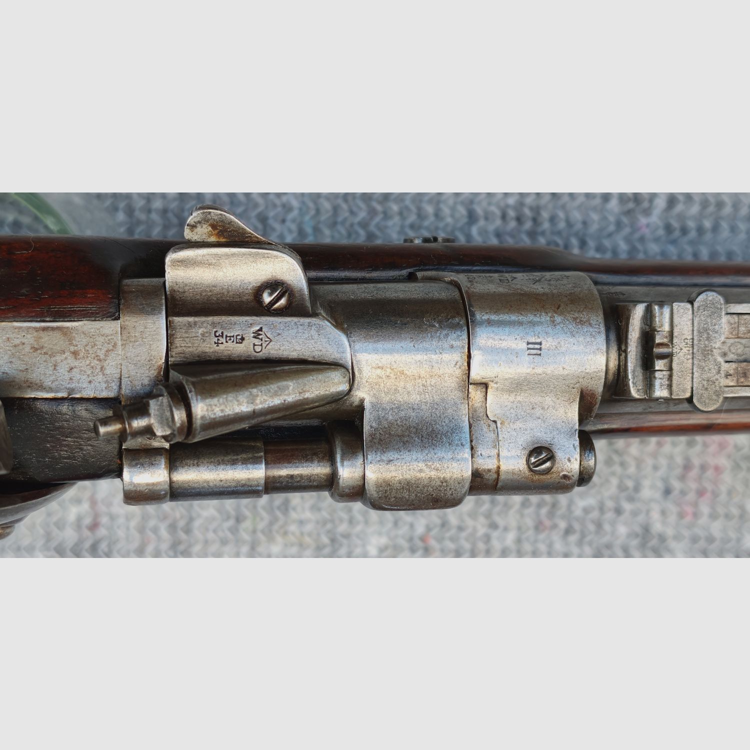 Original Snider Enfield Mk III Cavalry Carbine Kal. .577Snider - interessant gestempelt - sehr gut , Bild 11 von 13