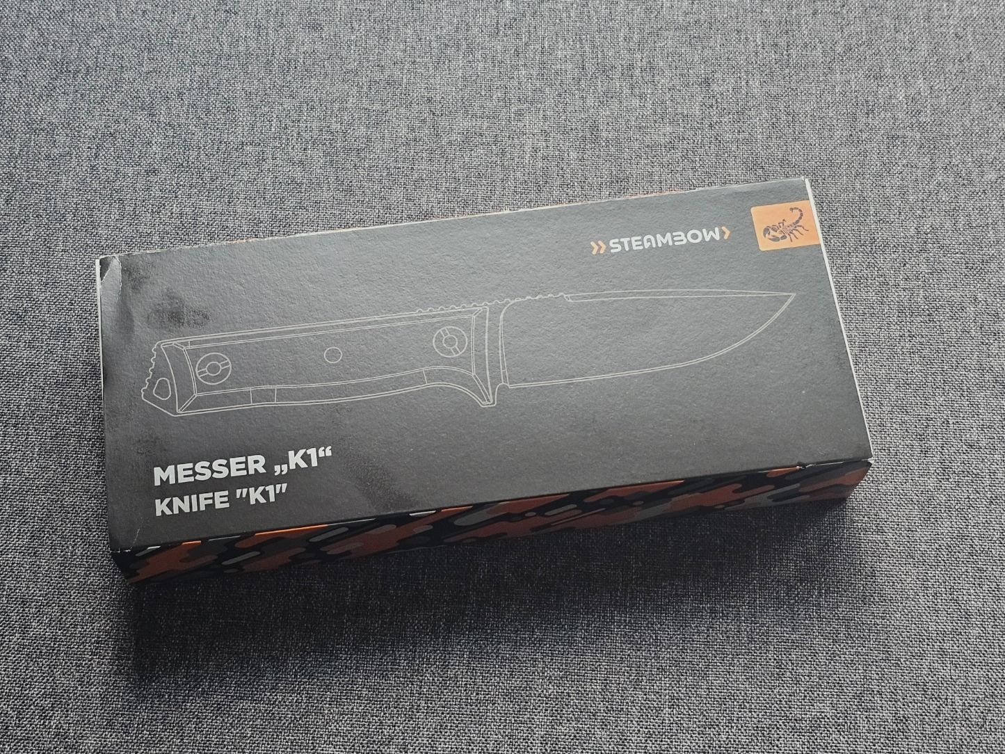 Steambow AR Series Messer K1 inkl. Zubehör NEU + Griffschalen-Set