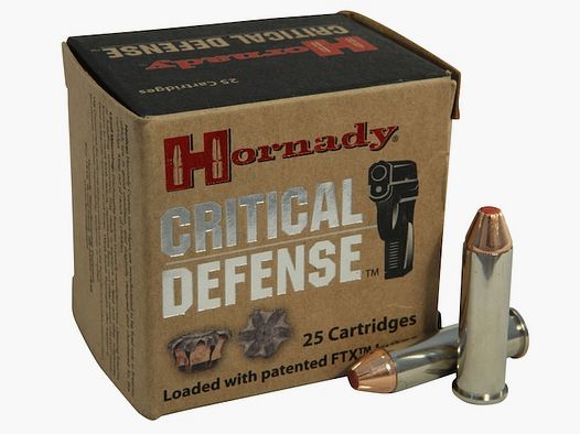 Hornady Critical Defense .357 Mag. 125GR FTX 25 cartouches
