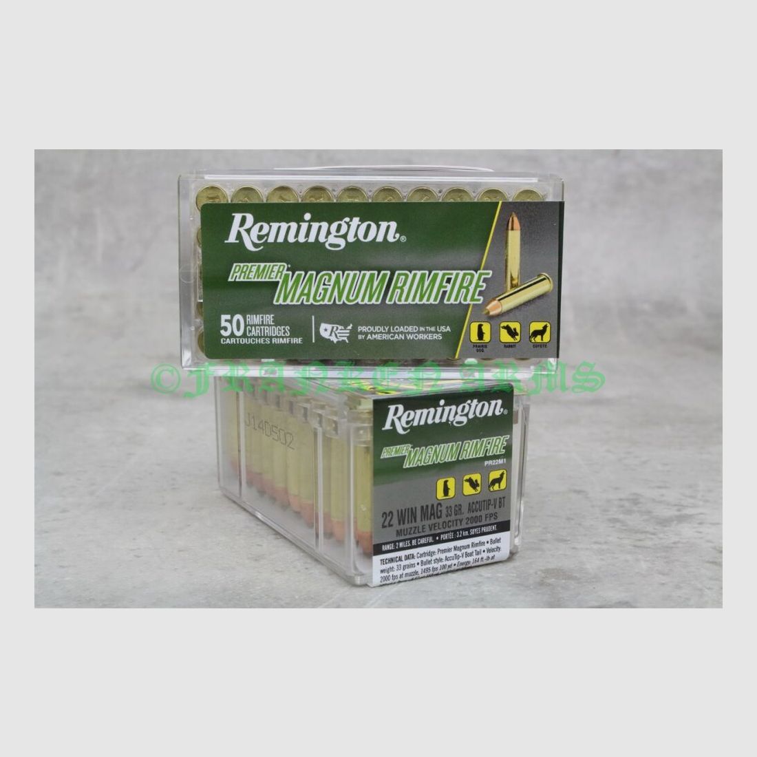 Remington .22WinMag. Accutip-V BT 33gr. 2,1g 50Stück Staffelpeise