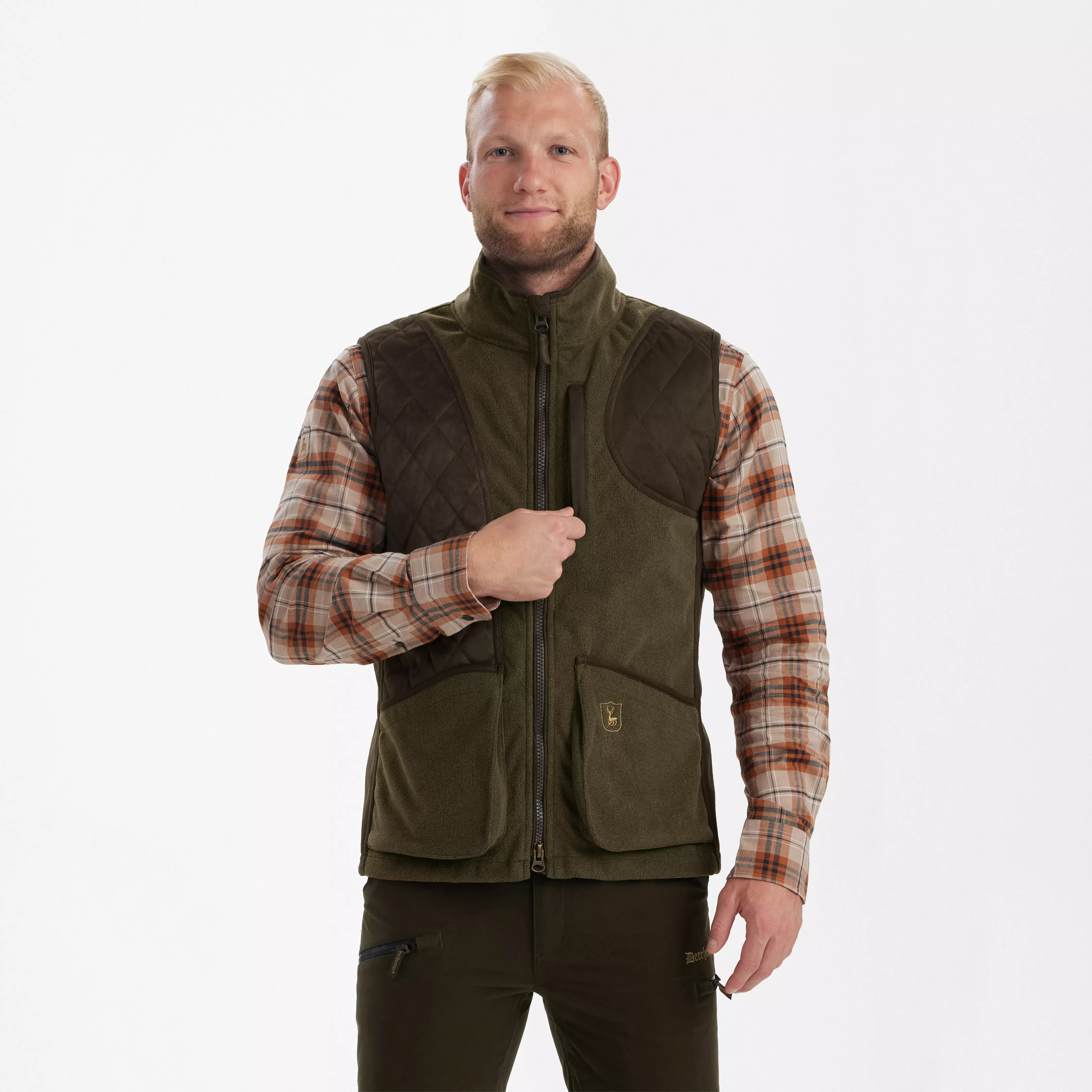 Gamekeeper gilet da tiro - Graphite Green Melange