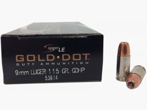 Speer Gold Dot 9mm Luger 115GR GDHP 50 Patronen