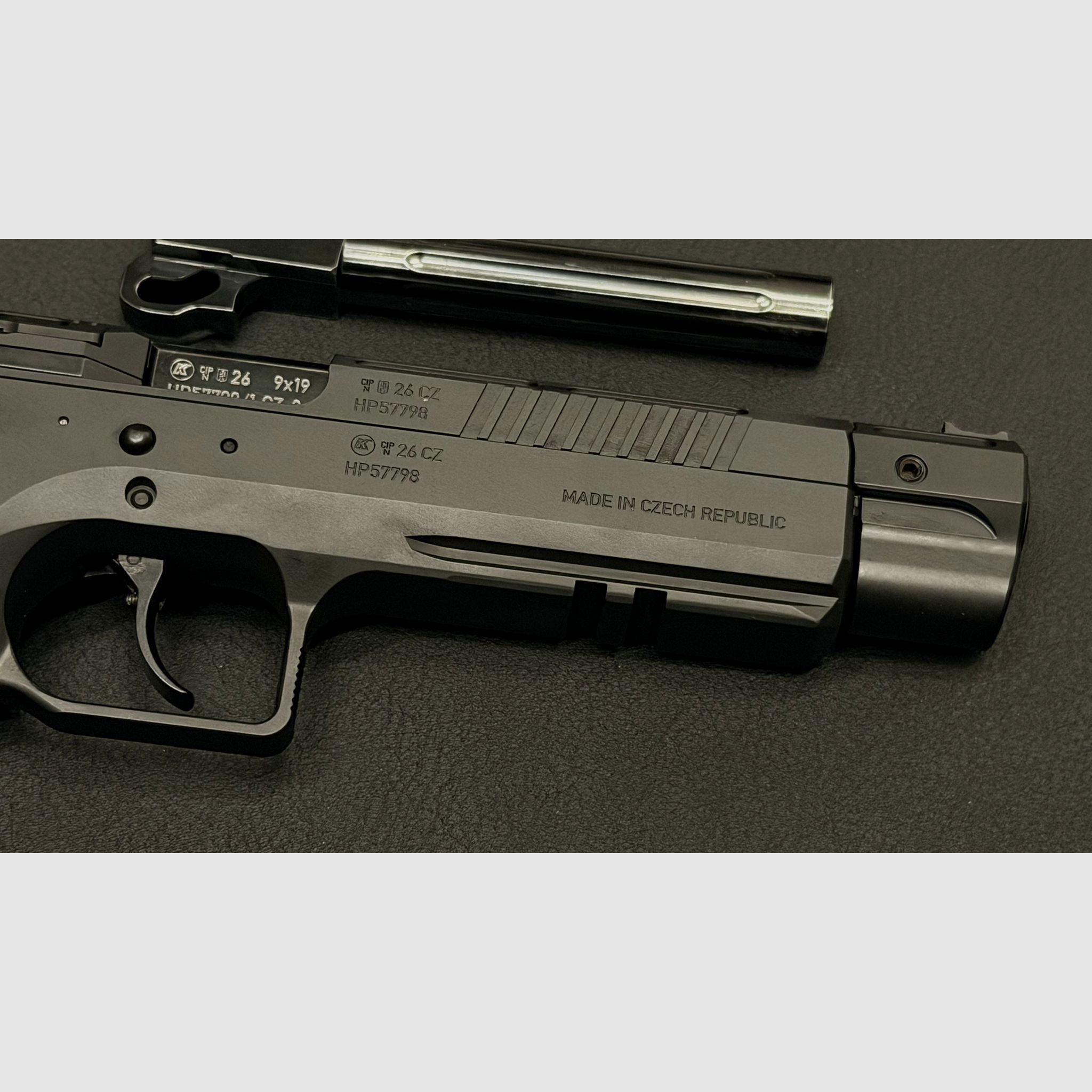 KMR W-02 Spectra OR 9mmLuger SA/DA | 5" pulgadas incluido 6" cañón intercambiable | IPSC | DSB | conjunto combinado, imagen 6 de 12