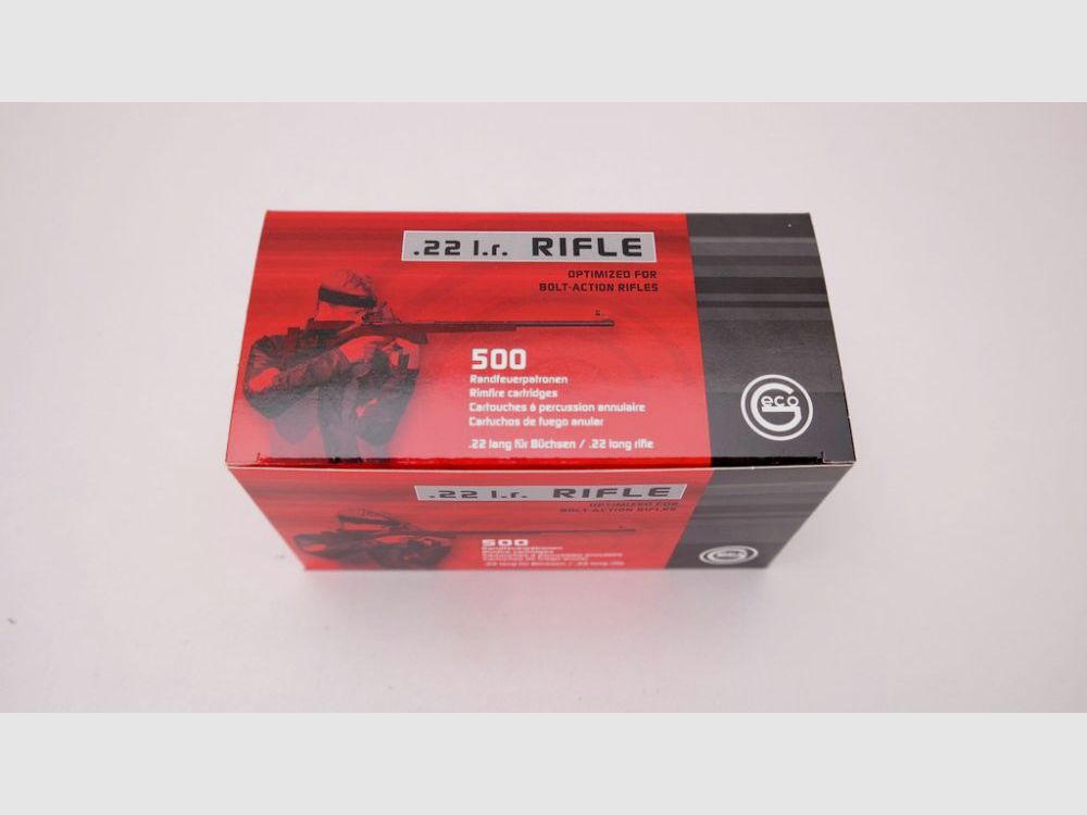 Geco 500 shots Geco Rifle .22lfB 40 grain 2.6 grams lead round head