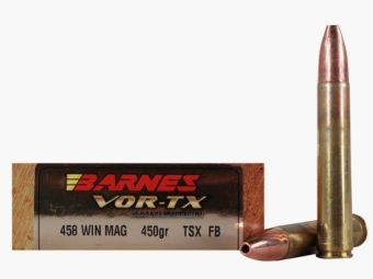 Barnes VOR-TX Safari .458 Win. Mag. 450GR TSX Flat Base 20 nabojów