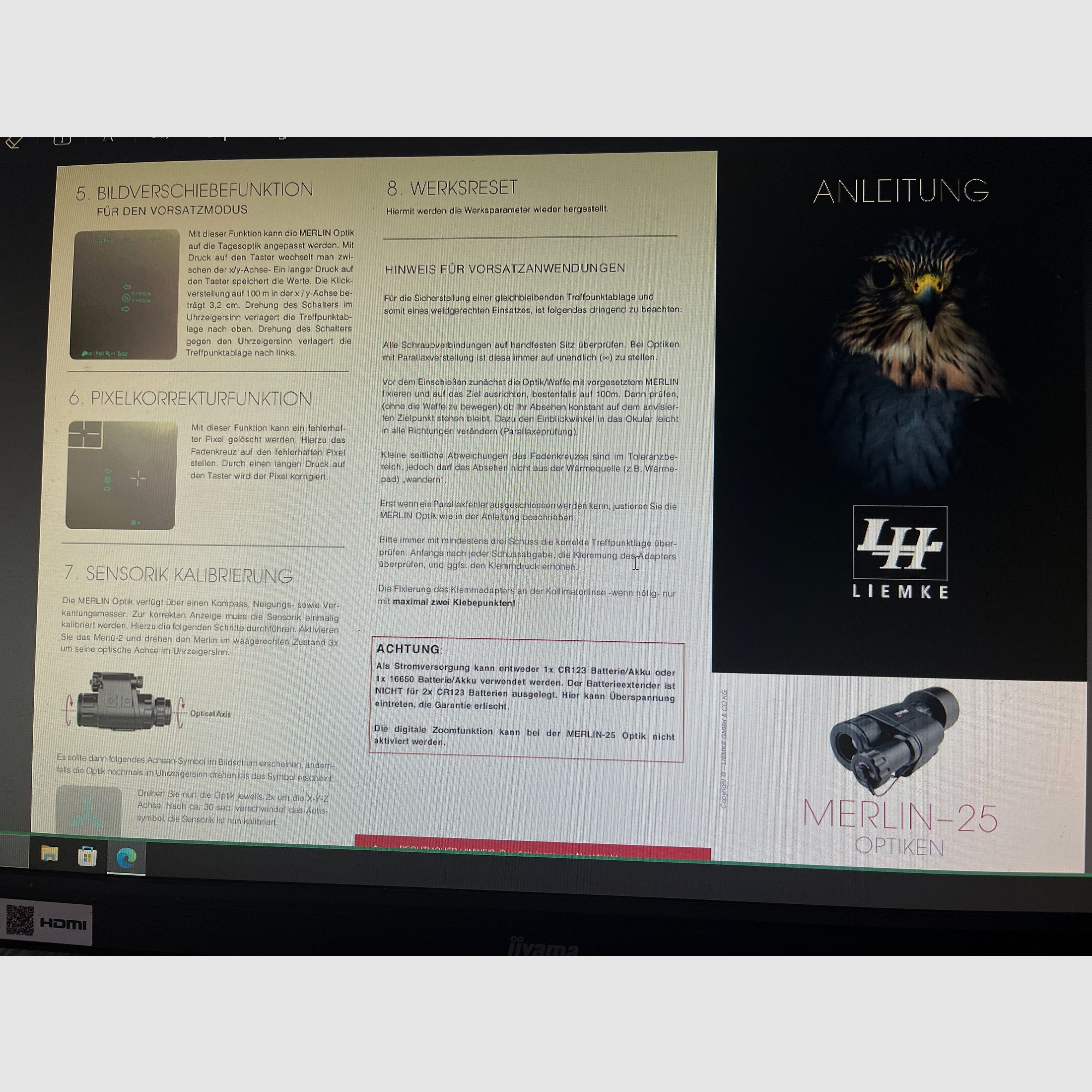 Termowizyjna kamera pomocnicza Liemke Merlin 25 jak nowa