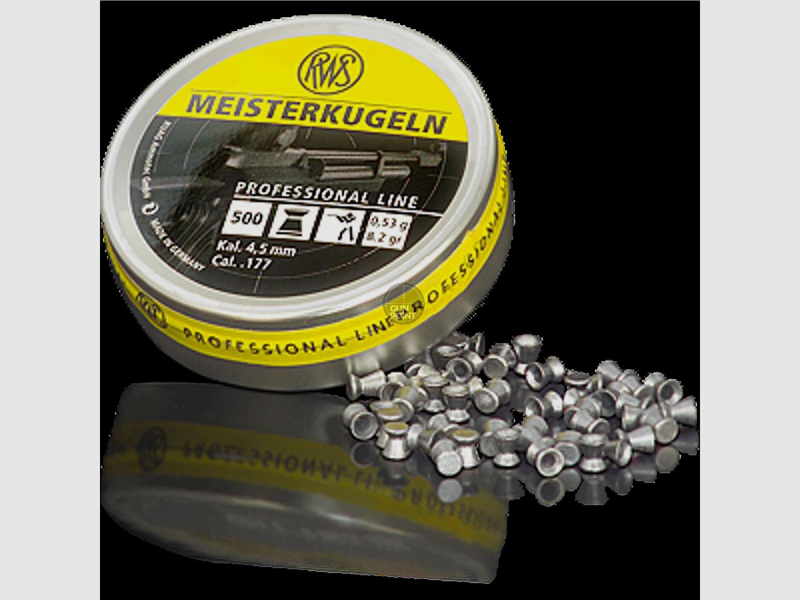 RWS Diabolos Meisterkugeln - Kal. 4,5 mm - 0,53g - 500 Stck.