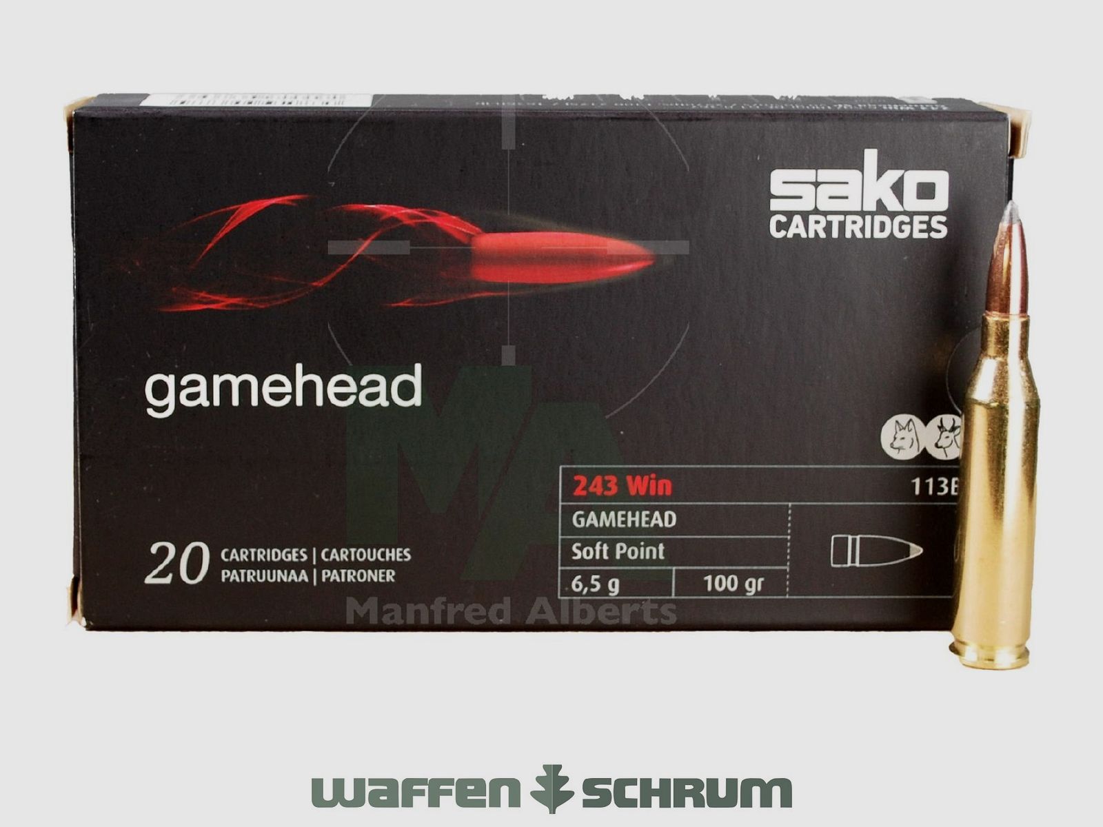 Sako Gamehead SP 6,5g - 100gr .243Win