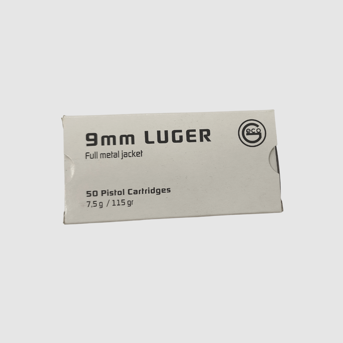 Munición GECO 9x19mm FMJ 7,5 g/ 115 gr, imagen 3 de 3