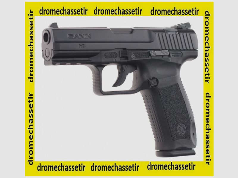 Pistola semiautomática Canik TP-9 DA, cal. 9x19 con funda y maletín