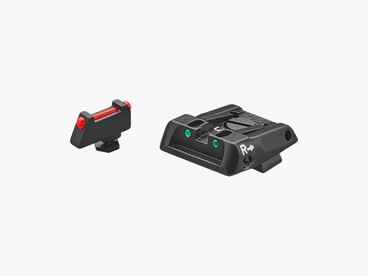 Verstellbare Kimme mit Lichtleitfasern und Lichtleitfaser-Korn für Glock, LPA