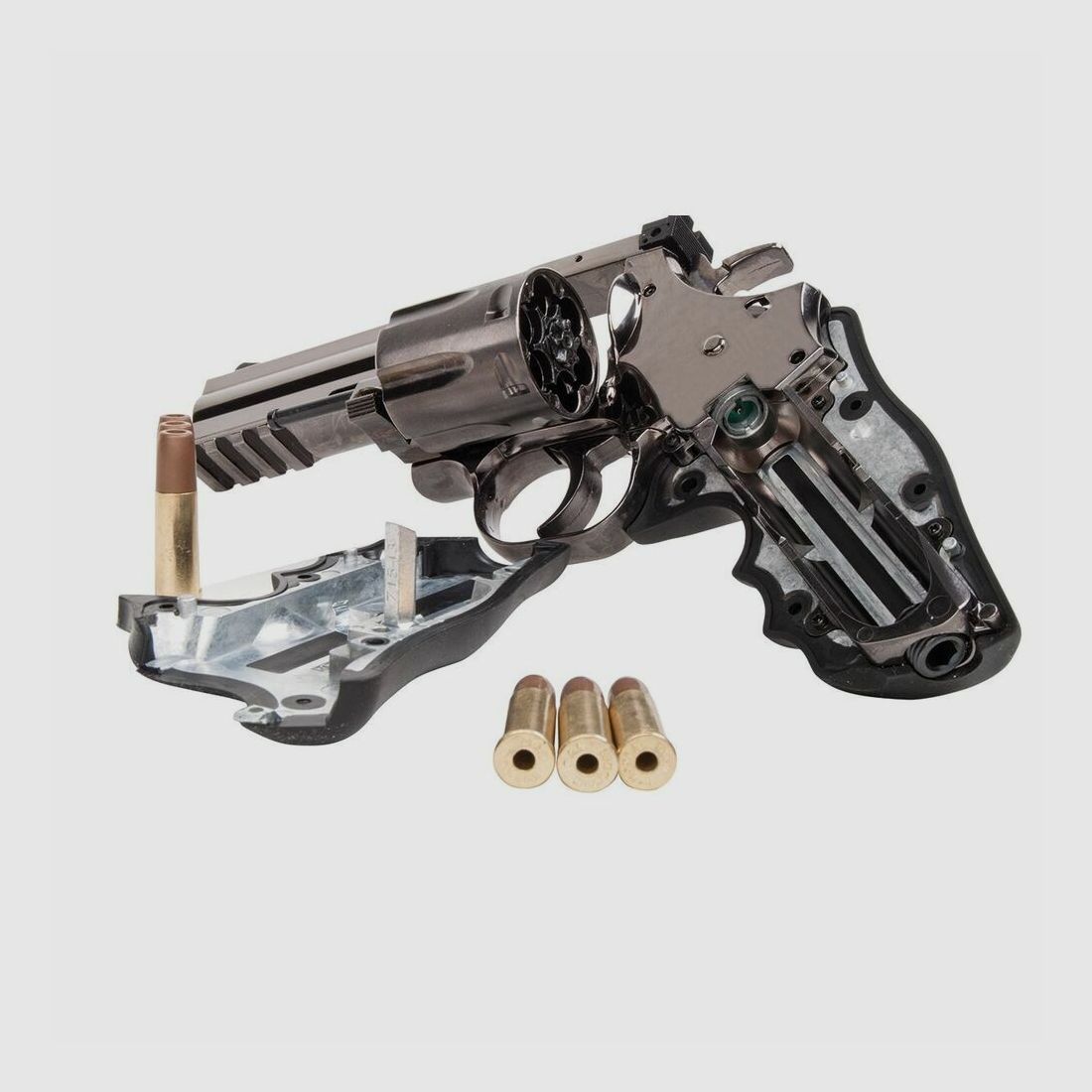 Dan Wesson 715 4" Zilver 4,5mm BB Luchtdruk CO2
