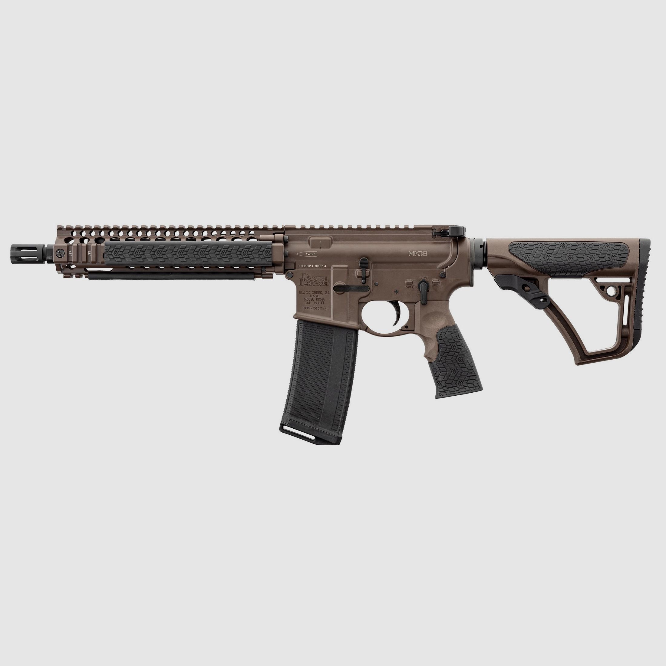 AR15 DANIEL DEFENSE MK18 canon court 10.3 » cal. 5.56 Mil Spec Brown, image 6 sur 6
