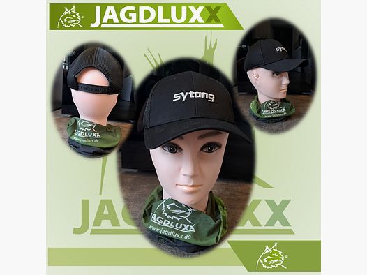 Sytong Trucker Cap schwarz mit Logo- Stickerei