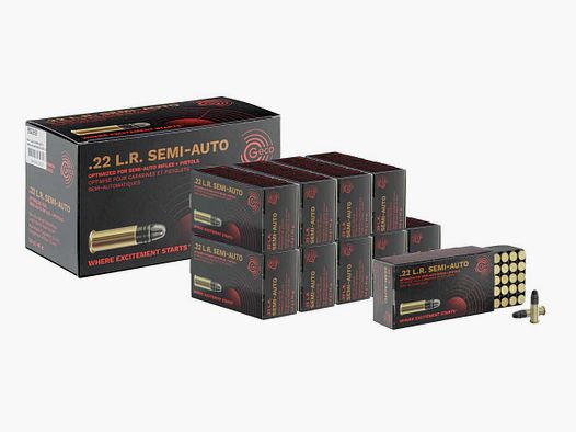 GECO Munitions .22 LR Semi-Auto 40 gr / 2.6 g - Geco Semi-Auto x500