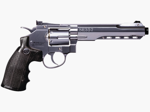 Crosman SR357 CO-2 Revolver Kal. .177, 6″ Lauf, 6 Schuss BB’s, 450fps
