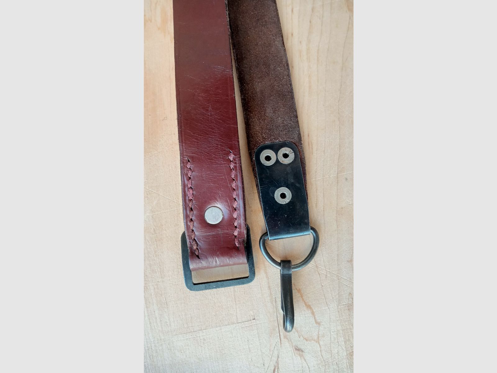 Sowjetischer genauer russischer AK47 / AKM Trageriemen aus Leder  // Gewehrriemen Waffengurt Riemen