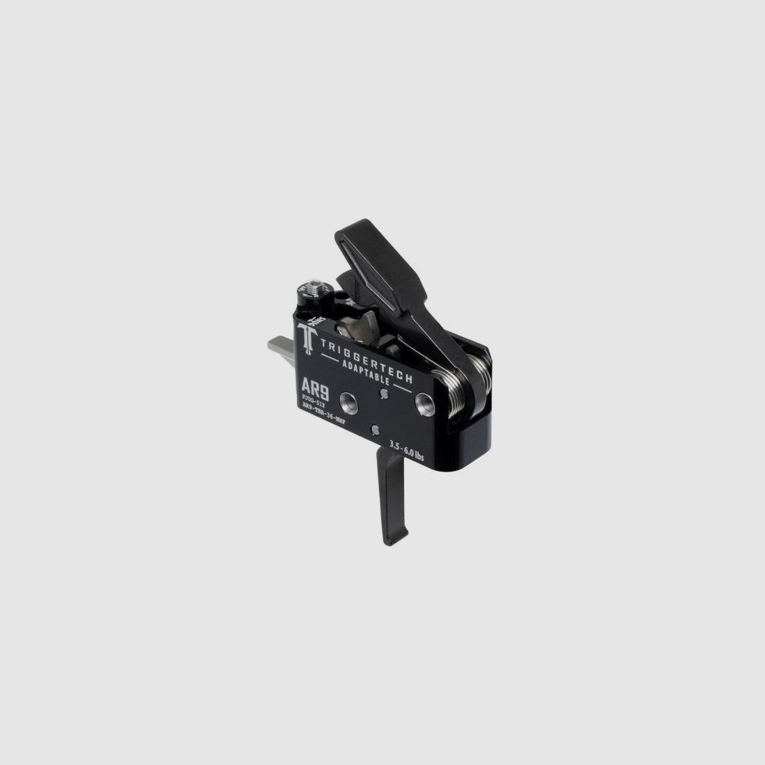 TRIGGERTECH Tuning/Ersatzteil f. Langwaffe Abzug f. AR-9 Flat Black 1600g gerade, Competitive