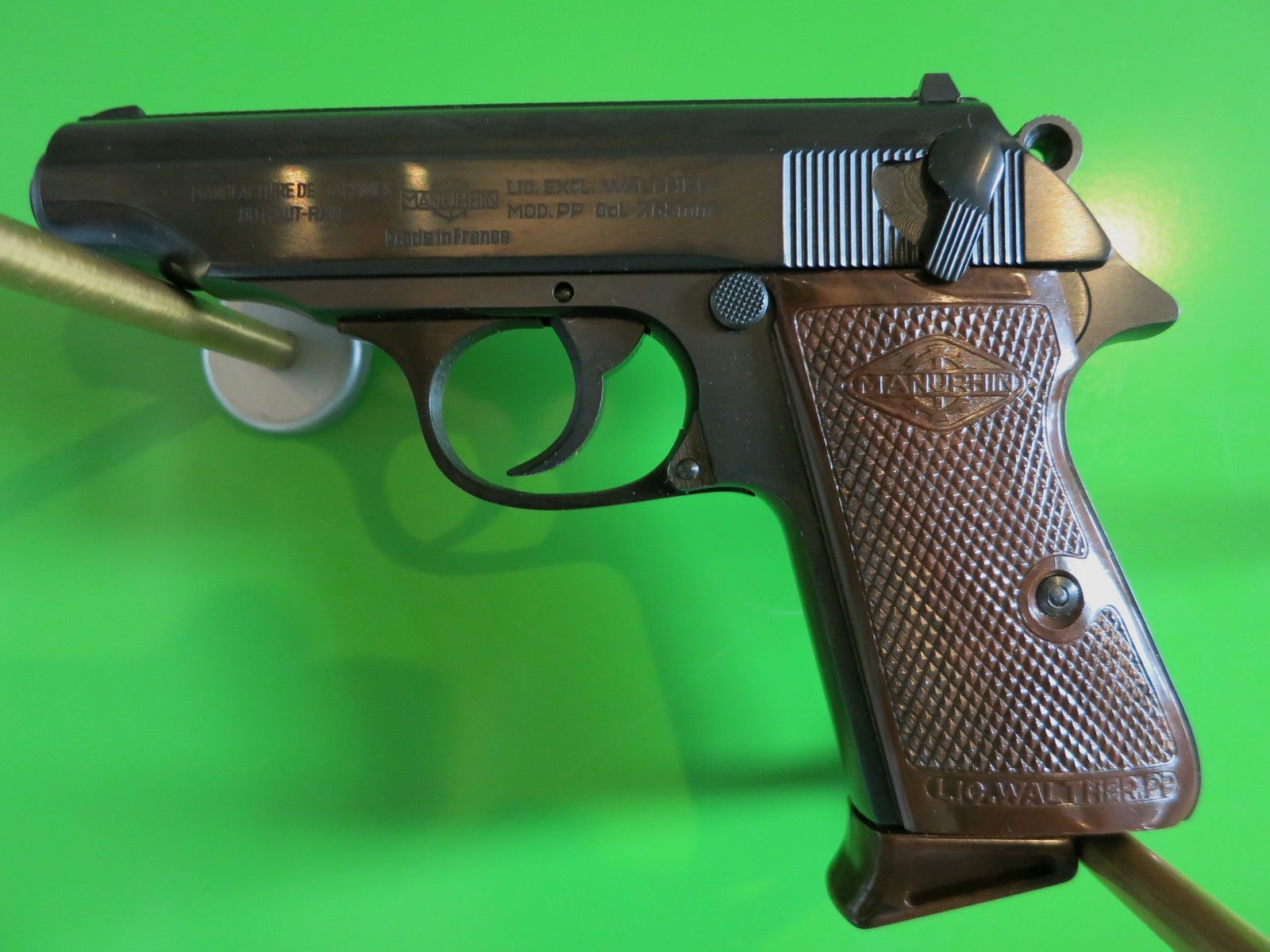 Manurhin-Walther PP "Pistola della polizia", 7,65 mm Browning (.32 Auto), come nuova       #75-