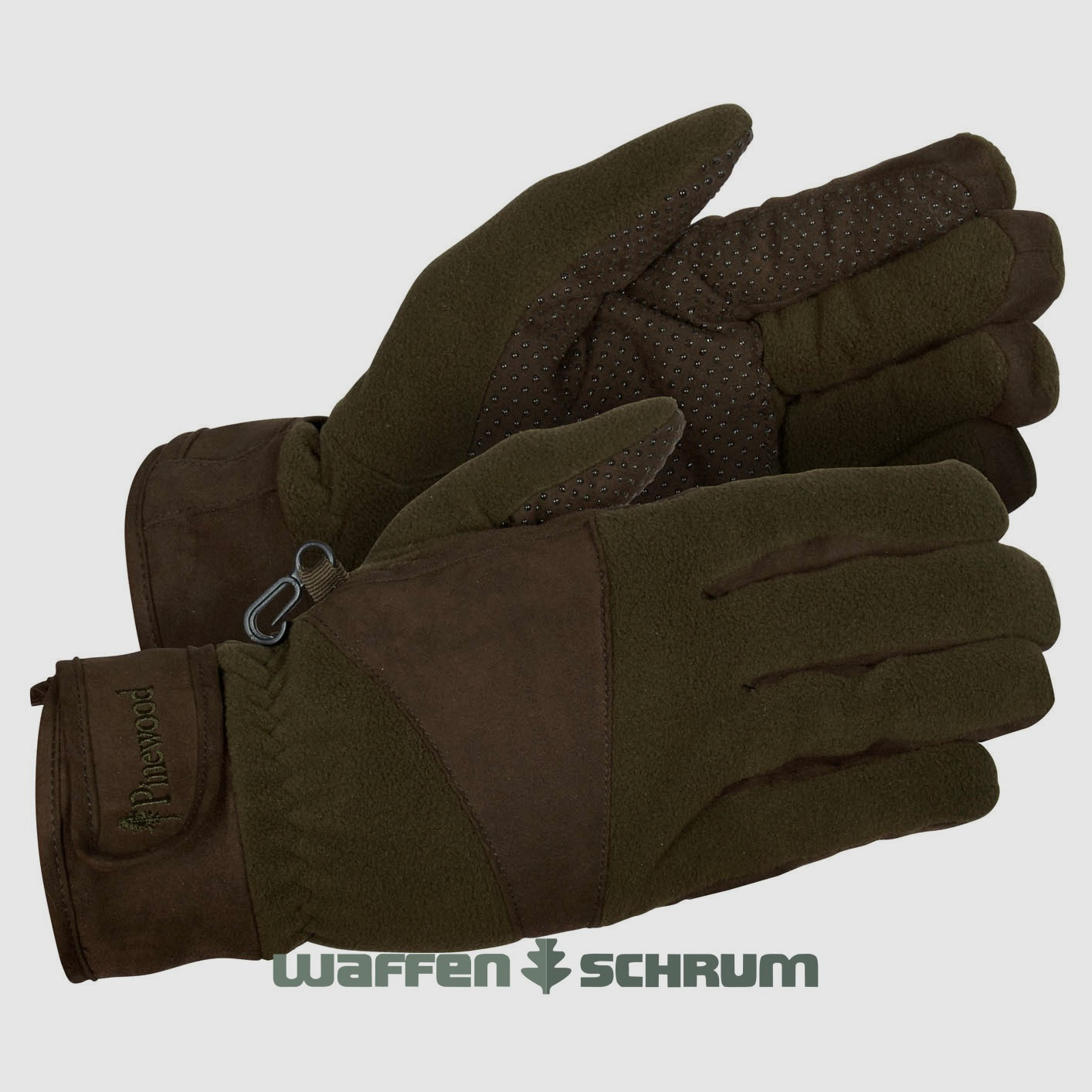 Pinewood fleece glove Småland Hunters Extreme H.Brown/Suede Brown