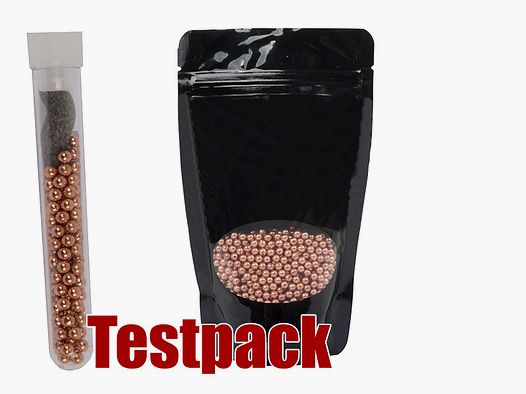 Testpack PrĂ¤zisionsrundkugel H&N fĂĽr Haenel Gewehre Kaliber 4,4 mm 0,5 g verkupfert 100 StĂĽck