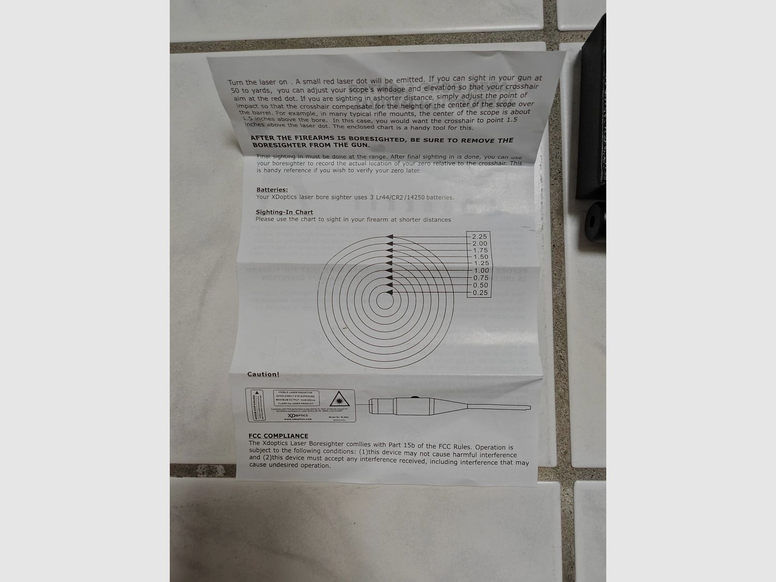 Einschießhilfe Schussprüfer | Grün | Bore Sight Kit