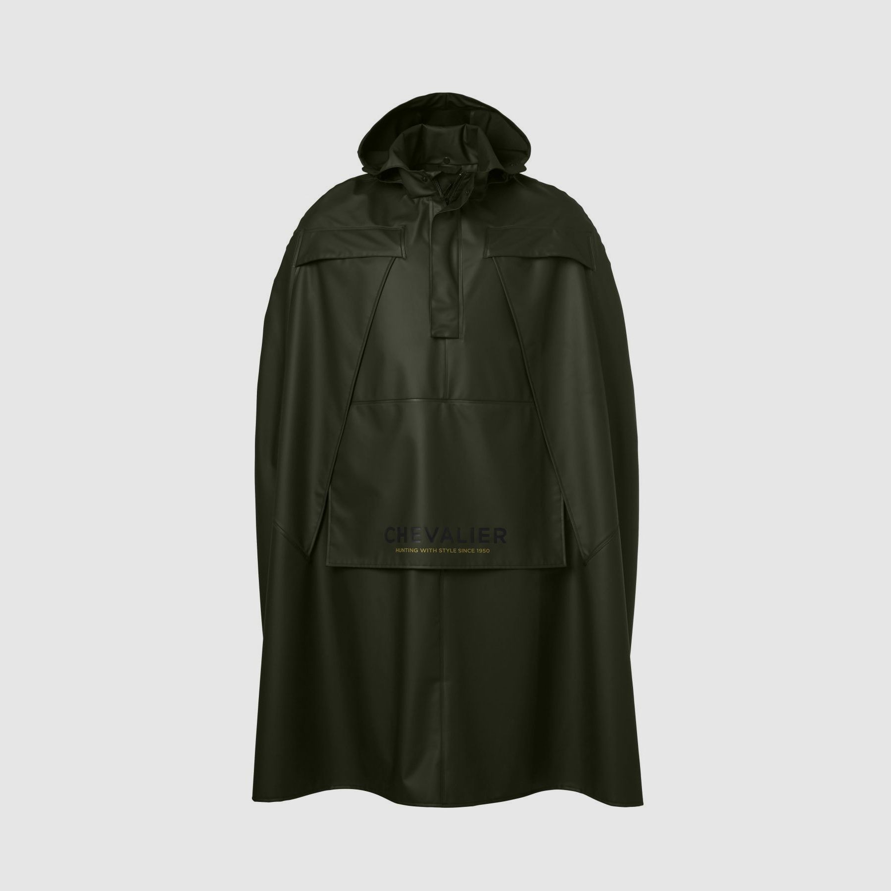 Chevalier Stratus Regenponcho Dunkelgrün - S/M