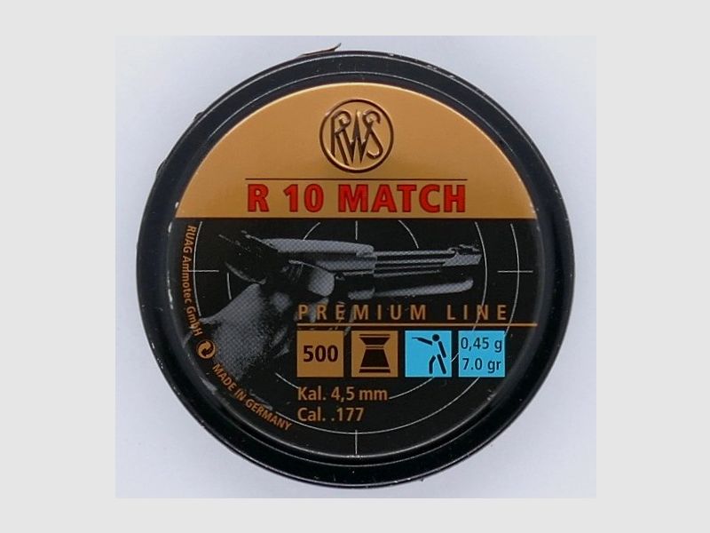 RWS R 10 0,45g 500er 4.49 mm Diabolo Munition
