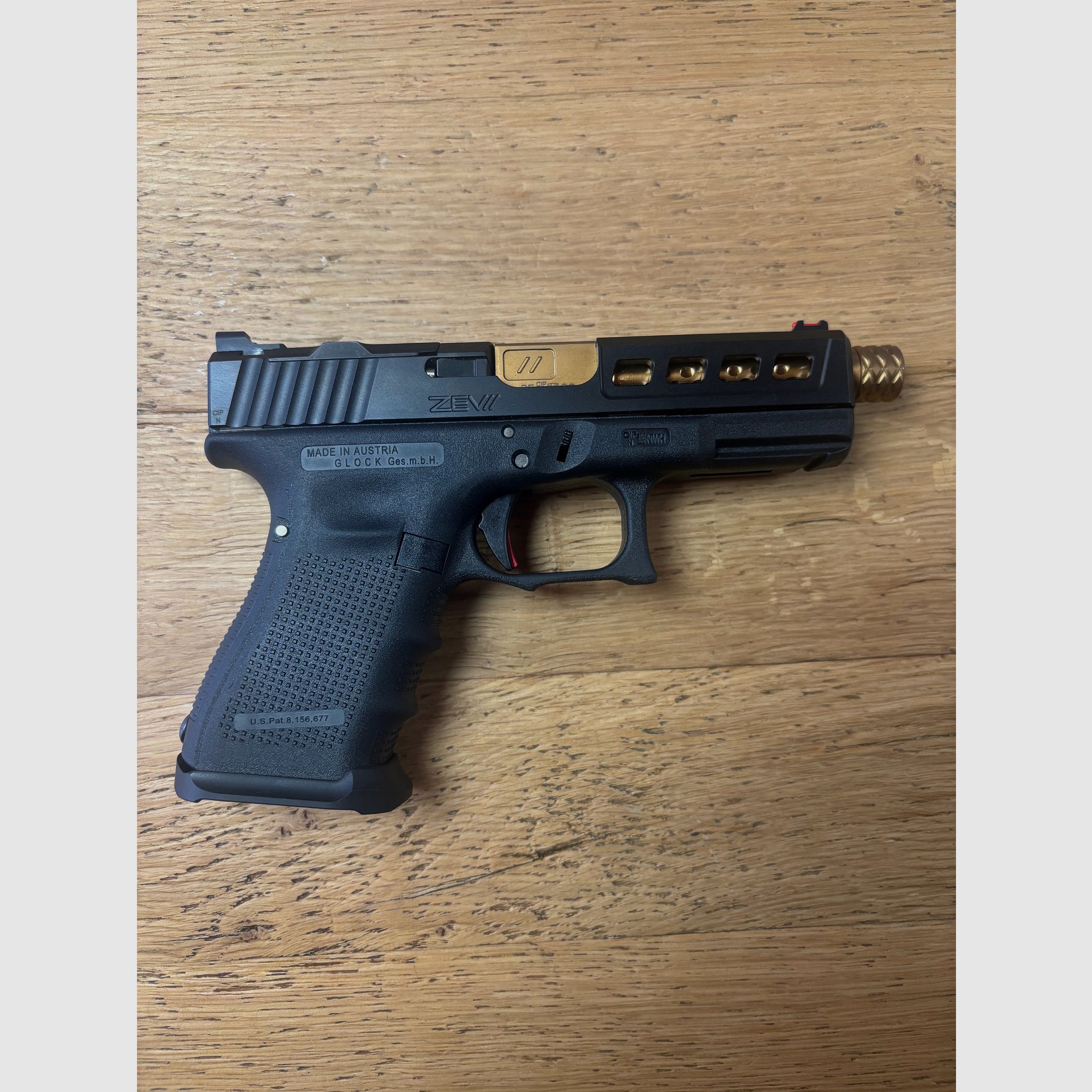 Glock 19 Gen. 4 ZEV überarbeitet / 9mm / OR / Match Abzug (1345)