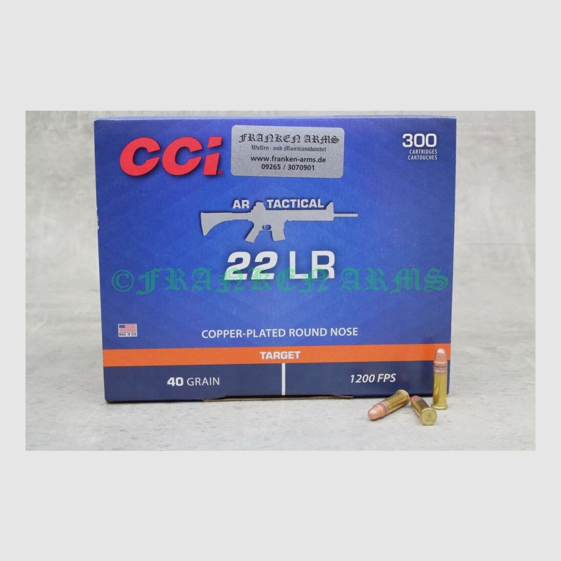 CCI AR TACTICAL .22LR 40gr. 2.6g 300 pieces quantity discounts