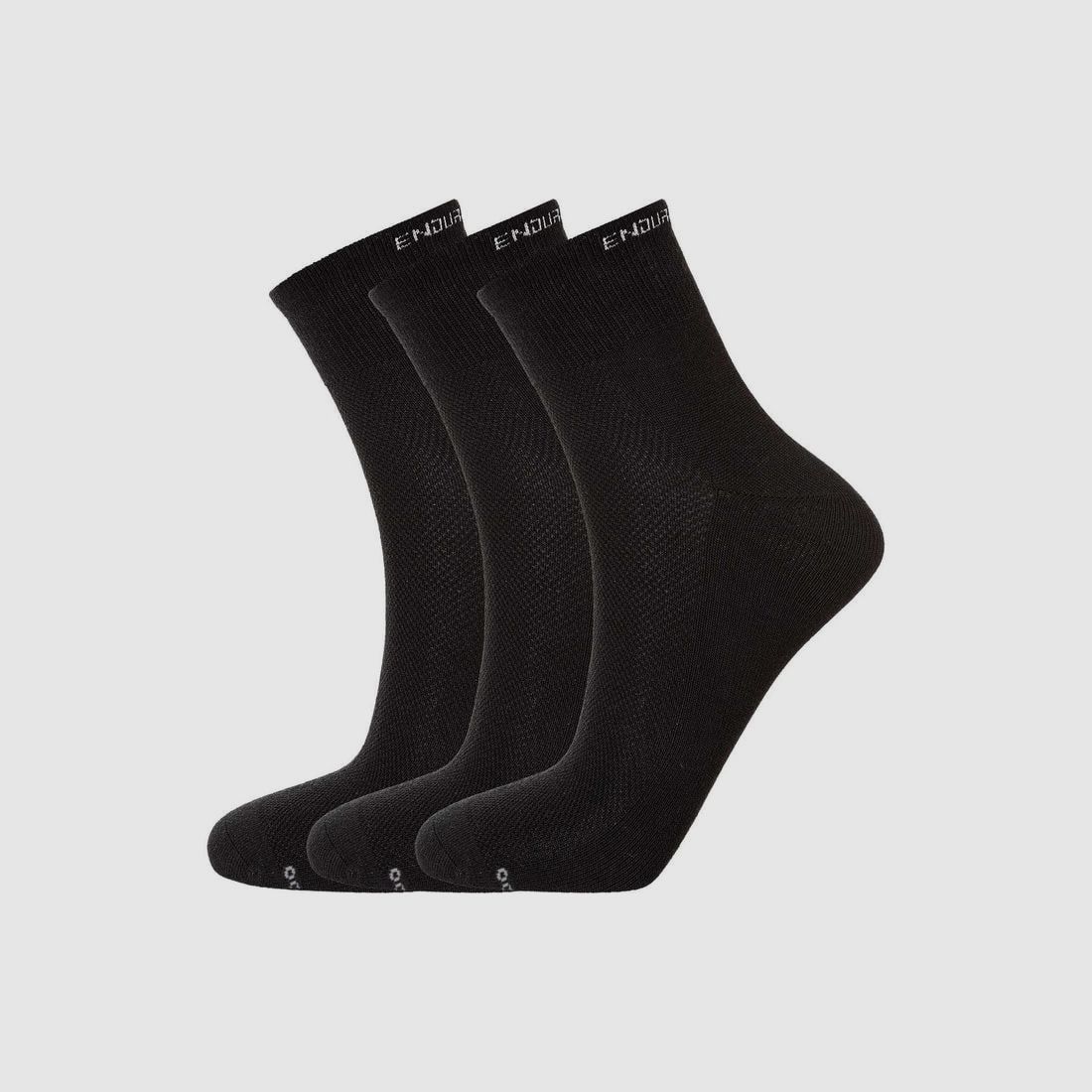 Endurance Alcudia Bamboo Quarter Chaussettes de Course 43-46 - 3-Pack