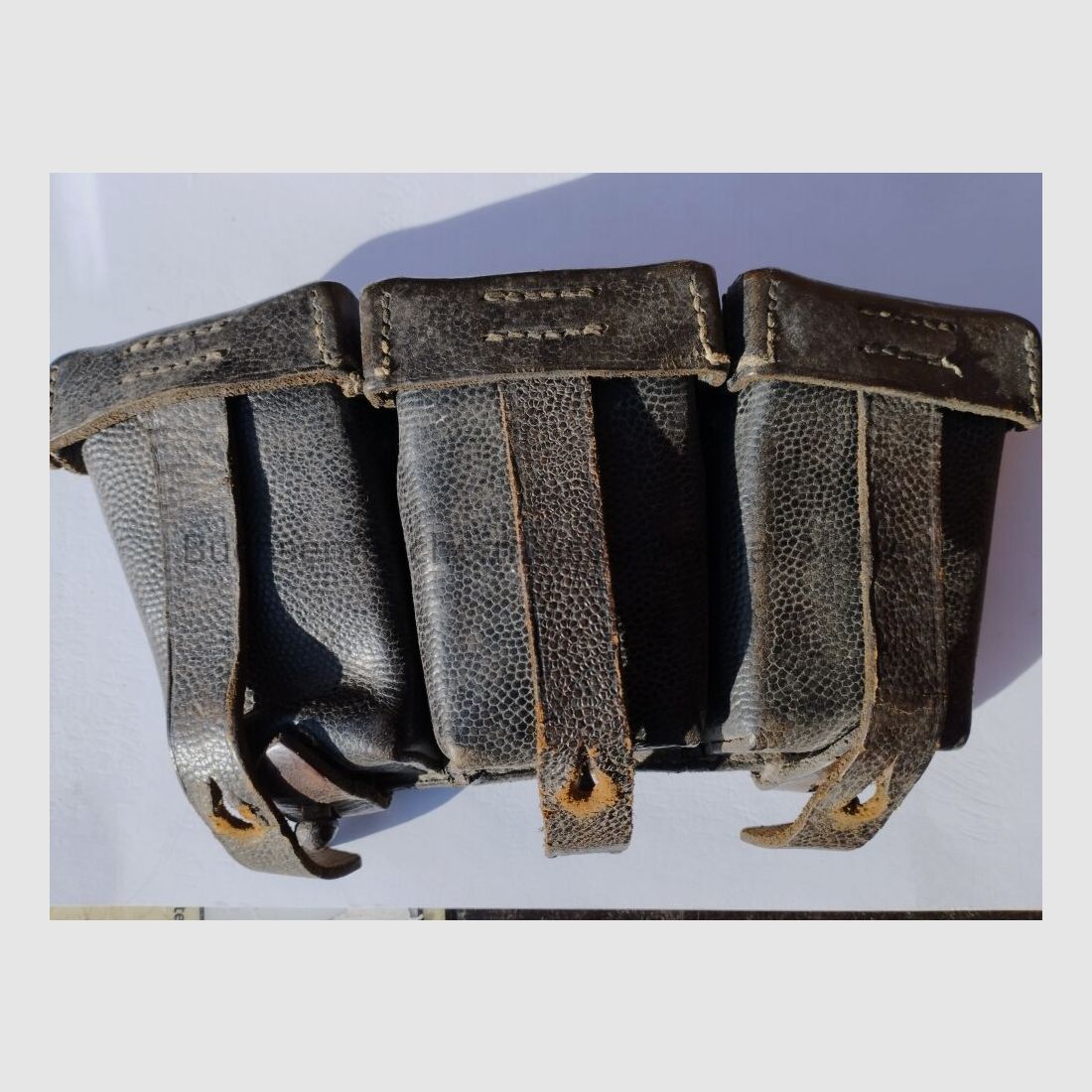 Bolsa de municiones K98 Carl Hepting & Co STGT Feuerbach 1940 Bolsa de municiones K98 Carl Hepting & Co STGT Feuerbach 1940