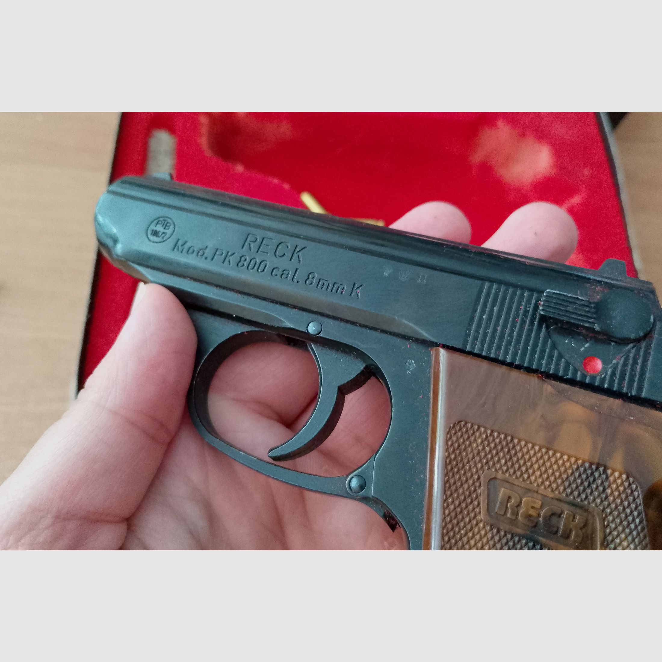 Reck PK 800 im Kal. 8 mm Knall mit Verpackung!