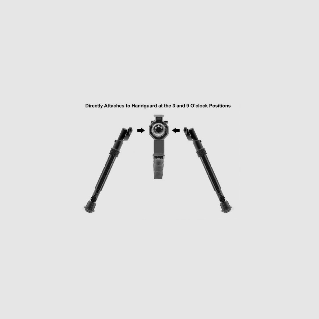 UTG Zweibein Recon Flex Bipody KeyMod 203 - 300 mm